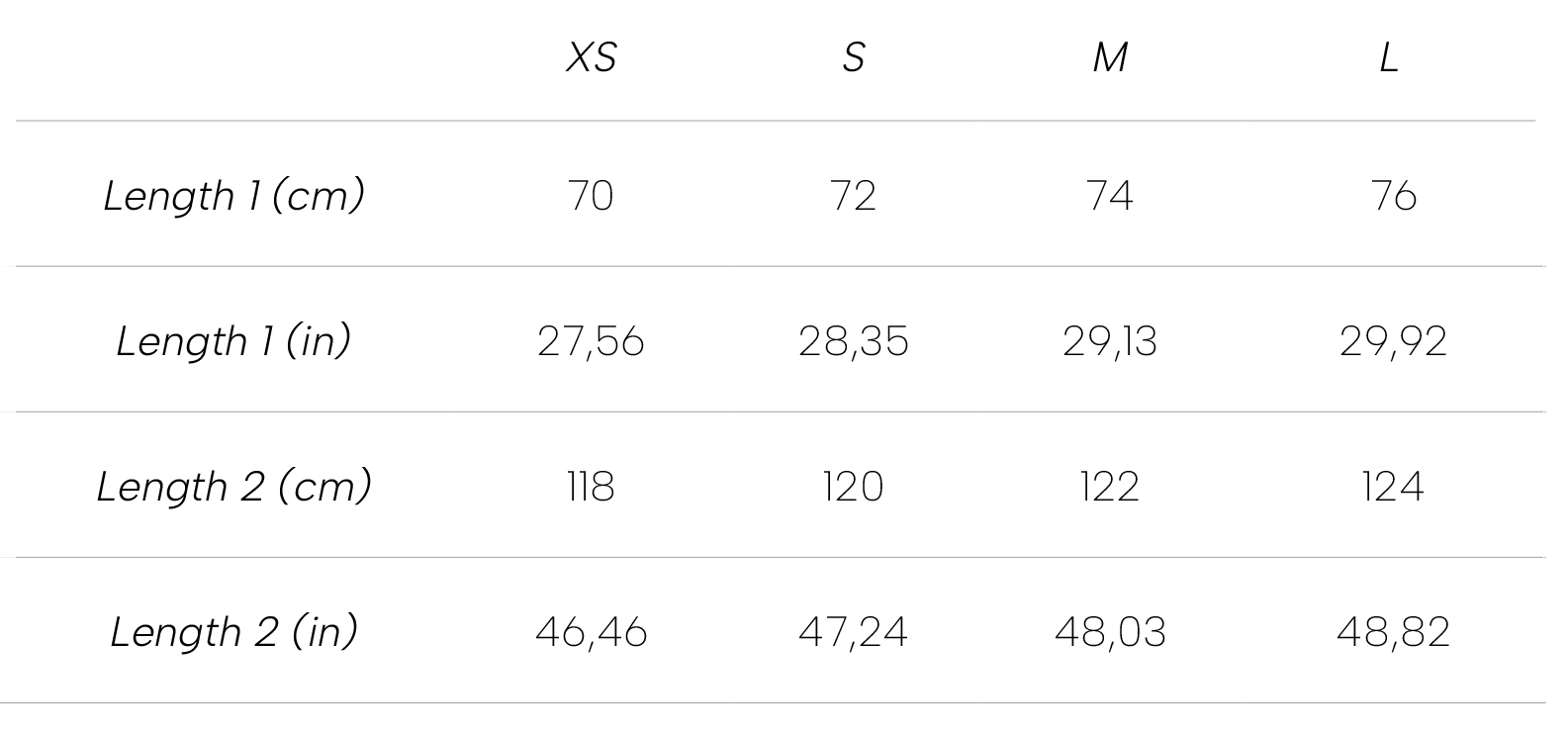 Measurements Anabelle Dress Midi