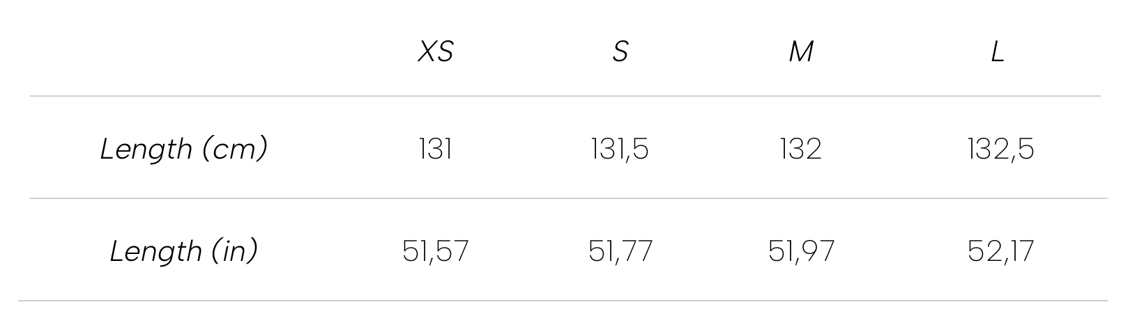 Measurements Anthurium Dress