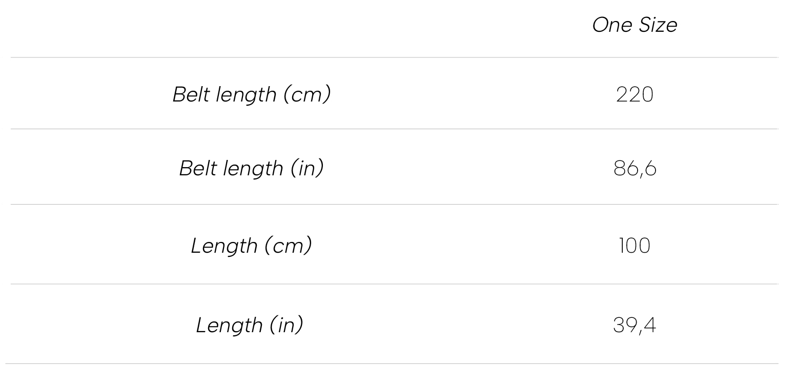 Measurements BIANCA TOP CROPPED