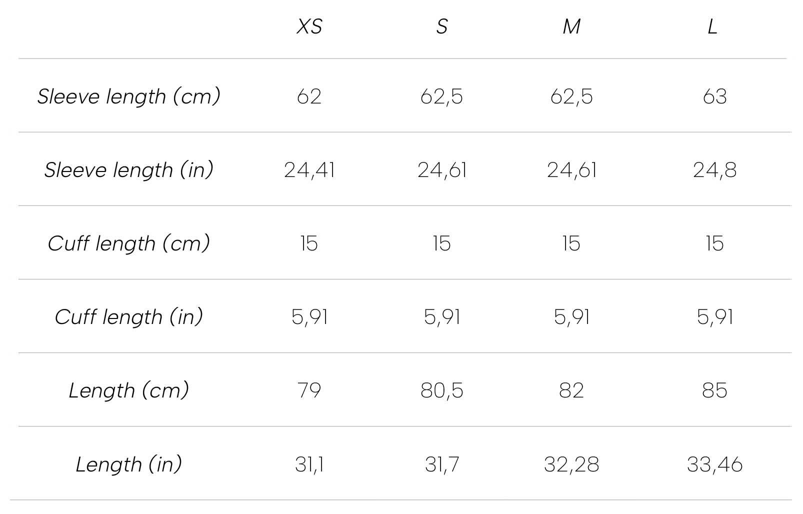 Measurements Mirror Shirt