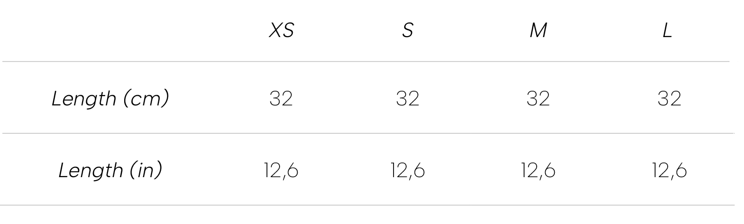 Measurements Mirror Skirt