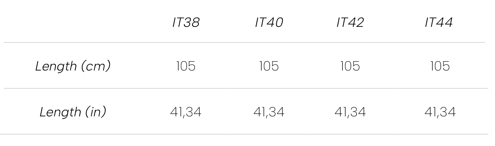 Measurements Serpent Dress